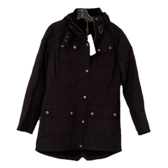 Barbour Jackets & Blazers - Barbour Black Quilted Arrow Parka Size 6 NWT